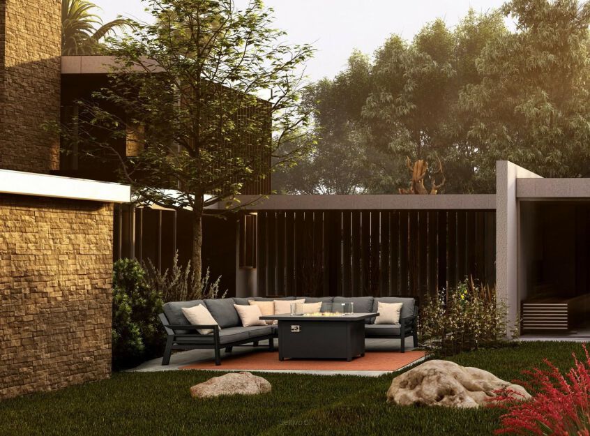 BIZZOTTO zestaw ogrodowy HENDRIX szary