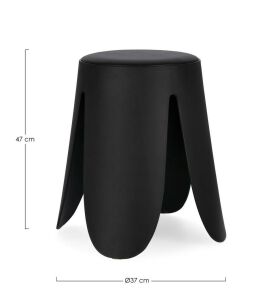 BIZZOTTO stołek IMOGEN czarny