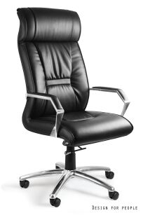 Fotel biurowy CELIO skóra naturalna C169-HL czarny