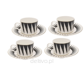 KARE komplet 4 filiżanek HARLEQUIN - 2