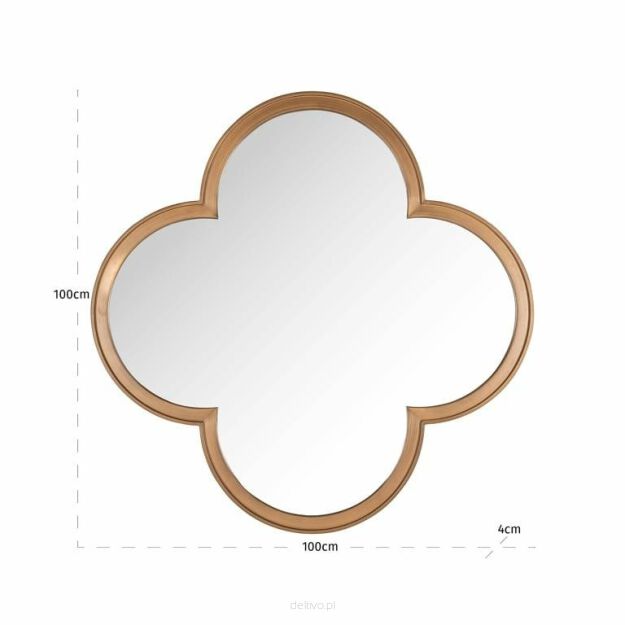 RICHMOND lustro ścienne LOWEN             szczotkowane złoto