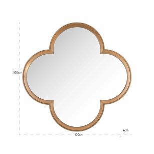 RICHMOND lustro ścienne LOWEN             szczotkowane złoto