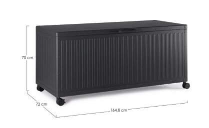 BIZZOTTO skrzynia ogrodowa OCEAN CHARC    czarna