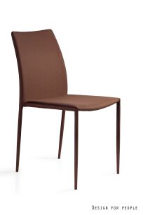 Krzesło tapicerowane DESIGN brązowe