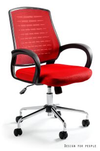 Krzesło biurowe AWARD W-120 czerwony