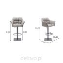 KARE krzesło barowe THINKTANK szare - 7