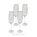 KARE komplet 4 kieliszków do szampana     DIAMOND RIM 360 ml - 2