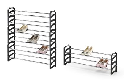 Stojak na buty SANTOS 62-115x18x33 czarny