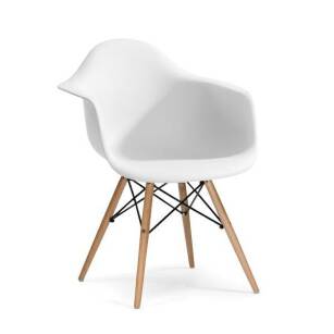 Krzesło DAW biały-buk naturalny