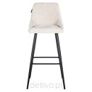 RICHMOND zestaw krzeseł barowych BROOKE 78 jasny beż - 2 sztuki - 4