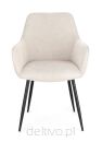 BIZZOTTO krzesło CORA ARM czarny /        beżowy - 4