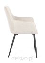 BIZZOTTO krzesło CORA ARM czarny /        beżowy - 6