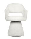 MaMaison krzesło obrotowe VERONA białe - 6