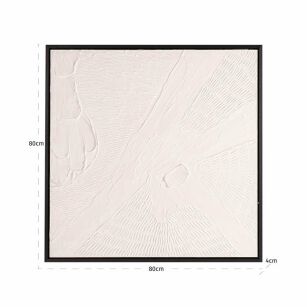 RICHMOND obraz JANEY 80x80 cm biały