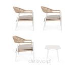 BIZZOTTO zestaw ogrodowy JANDIA biały /   beż - 5