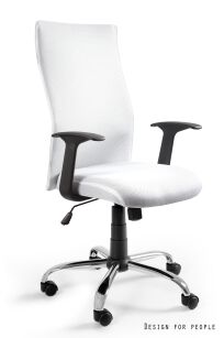 Krzesło biurowe BLACK ON BLACK W-93A-PS biały