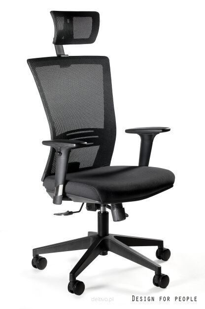 Fotel biurowy ERGONIC 1506H czarny