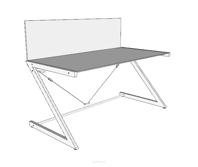 Ścianka do biurka MAIN DESK DD Z-LINE / Z-LINE biały