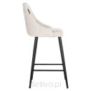 RICHMOND zestaw 2 krzeseł barowych        BROOKE 67 jasny beż - 3