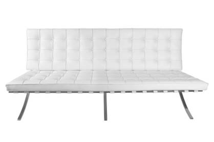 Sofa BA2 2-osobowa ekoskóra biały