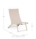 BIZZOTTO leżak ogrodowy TAYLOR beżowy - 8