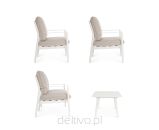 BIZZOTTO zestaw ogrodowy NEBULA biały /   beżowy - 7