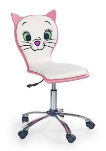 Krzesło dziecięce HELLO II różowy-biały