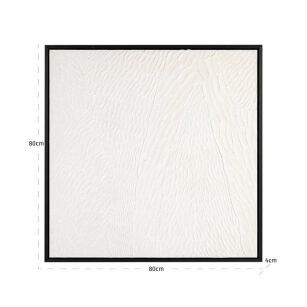 RICHMOND obraz JANELL 80x80 cm biały