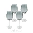 KARE komplet 4 kieliszków do wina         DIAMOND SMOKE 660 ml - 2