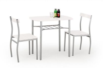 Zestaw stół + 2 krzesła MATI biały