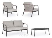 BIZZOTTO zestaw ogrodowy MIRAVET          antracyt / beż - 5