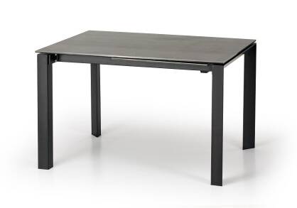 Stół rozkładany ALEX 120-180x85 humo-czarny