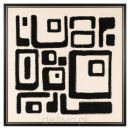 RICHMOND obraz SHANITA 105x105 cm         biało-czarny - 2