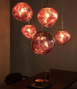 MOOSEE lampa wisząca FUSION 30 miedziana  - akryl