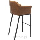 KARE krzesło barowe THINKTANK 2 brązowe - 3
