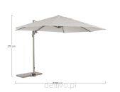 BIZZOTTO parasol ogrodowy ORLAND beżowy - 12