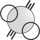 KARE lustro ścienne TRIPLE CIRCLE         124x119 cm - 2