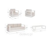 BIZZOTTO zestaw ogrodowy MOSES beżowy - 10