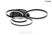 MOOSEE lampa sufitowa / plafon RINGS 5    czarna - 2