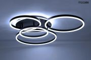 MOOSEE lampa sufitowa / plafon RINGS 5    czarna - 5