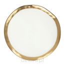 KARE komplet 2 talerzy BELL 38 cm         biało-złoty - 3