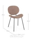 BIZZOTTO krzesło MADDIE brązowe - 8
