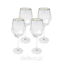 KARE komplet 4 kieliszków do wina         DIAMOND RIM 525 ml - 2