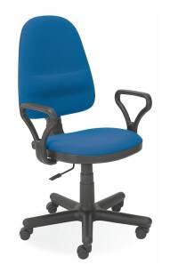 Krzesło biurowe LUSSO niebieskie