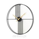 KARE zegar STRINGS 60 czarno-złoty - 3