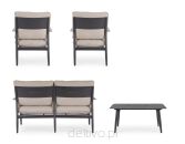 BIZZOTTO zestaw ogrodowy NEBULA antracyt  / beż - 8