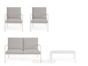 BIZZOTTO zestaw ogrodowy KONNOR 2 biały - 4