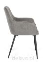 BIZZOTTO krzesło CORA ARM czarny / szary - 6