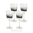 KARE komplet 4 kieliszków do czerwonego   wina MIMI 21 cm szary - 2