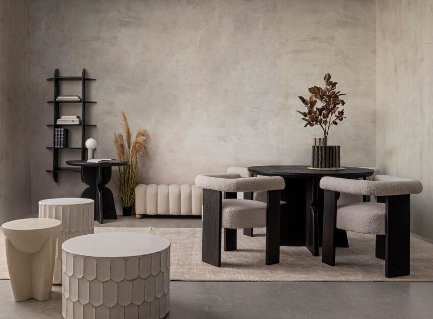 BIZZOTTO krzesło AGAPE czarny / biały